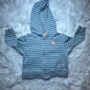 Carter's Gray and Orange Striped Baby Jacket